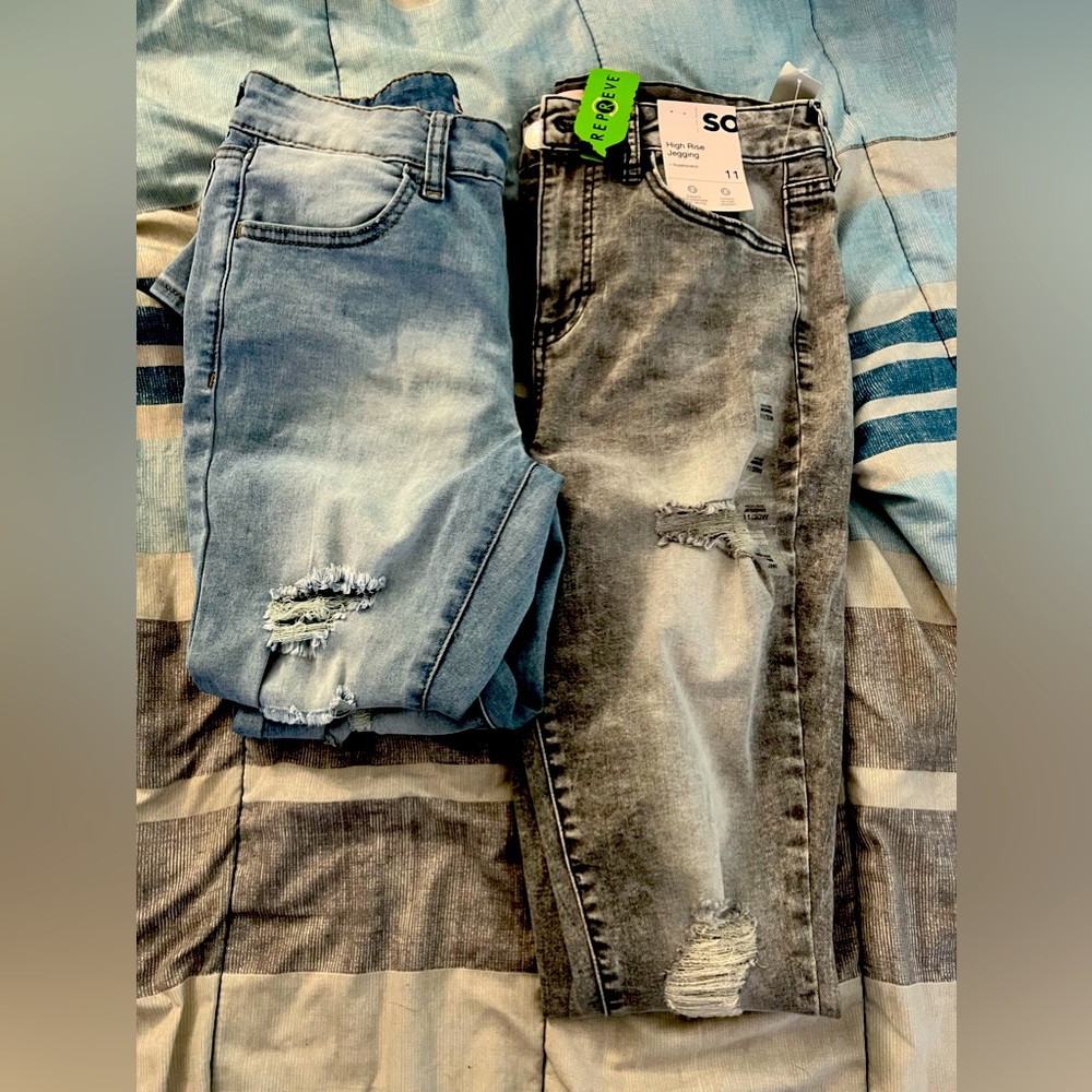 2 SO Jean set (blue/grey) size 11